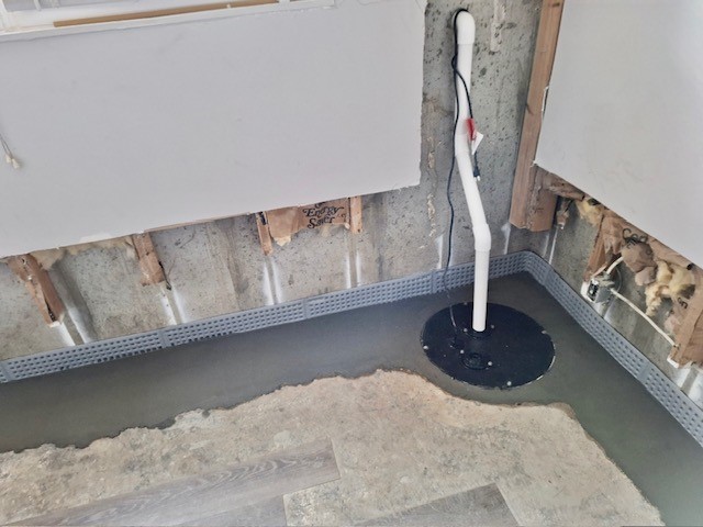 Basement Waterproofing - Sump Pump Installation