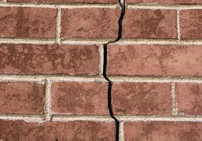Brick Crack Indicating Foundation Repair is Needed