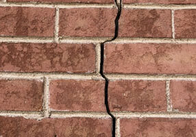 Brick Crack Indicating Foundation Repair is Needed Brick Crack Indicating Foundation Repair is Needed